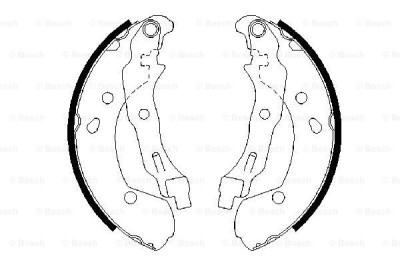 BOSCH 0 986 487 668 Set saboti frana foto