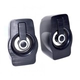 Boxe pentru PC , Laptop elSales FT-185 , alimentare USB , lumini LED , negru