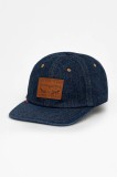 Levi&#039;s șapcă de baseball din denim culoarea bleumarin, cu imprimeu, 000A9-0005