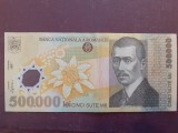 Bancnota 500000 Lei 2000 - semnatura GHIZARI, seria 001C2793739 - Numismatica Romania