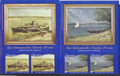 ZIUA INTERNATIONALA A DUNARII,PICTURA,IN PERECHE,2019 MNH,LP2245, ROMANIA. foto