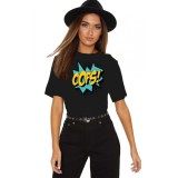 Tricou dama negru - Oops - XL