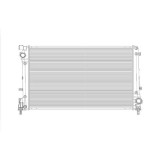 Radiator racire Fiat 500 (312), 08.2008- Model Abarth 500, Motorizare 1, 4 T-Jet 99kw Benzina, tip climatizare Cu/fara AC, cutie Manuala, cu conector