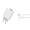 Incarcator Priza Telefon 2xUSB 2.4A + Cablu Date Lightning XO-L85C
