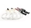 Angel Eyes COB BMW E46 Fara Lupa, Set Complet, Lumina Alba 6000K, Diametru 131mm/146mm