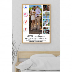 Poster si tablou personalizat pentru iubit iubita cu declaratie si poze