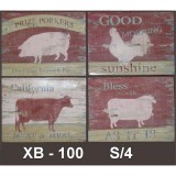 Decoratiune metalica cu animale XB-100, Ornamentale