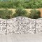 vidaXL Coșuri gabion arcuite 12 buc, 200x30x100/120 cm fier galvanizat 3145440