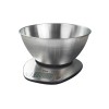 Cantar alimentar digital Zilan, 5 kg, 1 g, Recipient 2000 ml, ecran LED, indicator baterie scazuta, inox, Gri