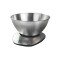 Cantar alimentar digital Zilan, 5 kg, 1 g, Recipient 2000 ml, ecran LED, indicator baterie scazuta, inox, Gri