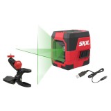 SKIL 1912 AA Nivela laser cu linie &Atilde;&reg;n cruce, lumina verde, raza actiune 20m, prindere trepied 1/4, Accu Li-Ion, include incarca