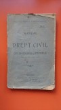 MANUAL DE DREPT CIVIL, OBLIGATIUNILE SI PROBELE, 1920