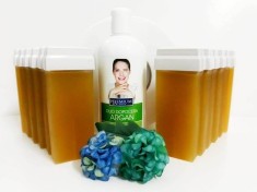 Set 12 Rezerve Ceară cu Miere + Ulei și H&acirc;rtie &ndash; Epilare Naturală și Eficientă