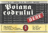 NI429 Etichetă bere Poiana codrului, 1994-1995, SC Bere SA Satu Mare