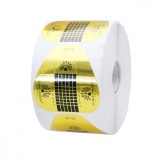 Sabloane constructie unghii din hartie, Global Fashion, GF-34, 500 buc, auriu