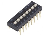 Comutator DIP-SWITCH 8 sec&Aring;&pound;iuni ON-OFF 0,025A 24VDC