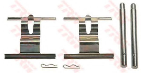 Set accesorii, placute frana AUDI Q7 (4L) (2006 - 2015) TRW PFK505