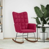 vidaXL Scaun balansoar, roșu vin, catifea 4016837