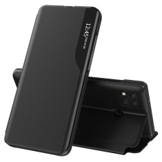 Husa Xiaomi Redmi 9C Eco Leather View flip tip carte, negru foto