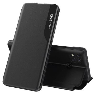Husa Xiaomi Redmi 9C Eco Leather View flip tip carte, negru foto
