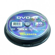 DVD-R TRAXDATA 4,7GB 16X CAKE 10BUC foto