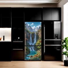 Folie imprimata color pentru decor Frigider, dimensiune 200 x 90cm, model: AVX-FR27 foto