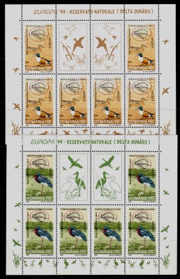 ✅RO 1999 ,LP 1485b ,&amp;quot;Europa&amp;#039;99-Rezervatii naturale&amp;quot;mcoli de 6 serii/2viniete,MNH foto