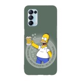 Husa compatibila cu Oppo A74 5G model Life Problems Solution Homer, Silicon, TPU, Viceversa, Transparent, Carcasa