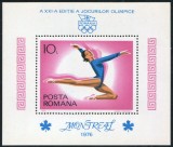 1976 , Lp 914 , Jocurile Olimpice de Vara Montreal , colita dantelata nenumerotata - MNH , RAR!