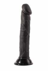 Dildo Realistic Ultra Soft Dildo, Negru, 14 cm foto