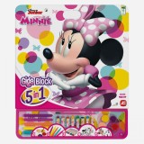 Set de Colorat, AS, Giga Block Minnie, 5 &icirc;n 1, Multicolor, Dimensiuni 35x1x42cm