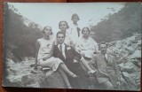 Carte Postala Grupul de Prieteni la Munte, 1925, 14x9 cm, Colectie Fotografie Veche, Alb Negru, Necirculata
