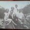 Fotografie tip carte postala, grup de prieteni la munte, 1925