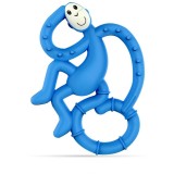 Matchstick Monkey Mini Monkey Teether jucărie pentru dentiție cu aditiv antimicrobian Blue 1 buc