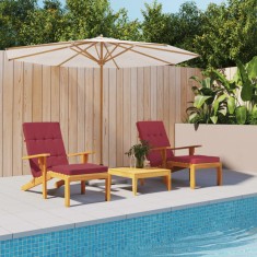 Perne scaun de terasa, 2 buc, rosu vin, tesatura Oxford GartenMobel Dekor foto