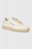 Reebok Classic sneakers din piele Club C 85 culoarea bej, 100074235