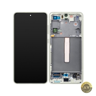 Display cu Touchscreen Samsung Galaxy S21 FE 5G G990 cu Rama Verde Service Pack GH82-26590C foto