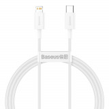 Cablu Superior Baseus USB Tip C - Putere Lightning Livrare 20 W 1 M Alb (CATLYS-A02)