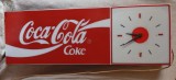 Reclama firma COCA-COLA tip casetă luminoasă cu ceas