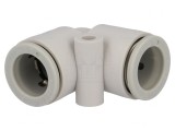 Racord push-in 90&deg; polipropilenă 1-10bar
