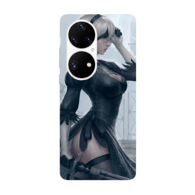 Husa compatibila cu Huawei P50 model Nier Automata, Silicon, TPU, Viceversa foto