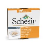 Cumpara ieftin Schesir Dog Chicken Fillet with Aloe, conserva, 150 g