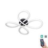 Cumpara ieftin Plafoniera LED Smart Fiora PL4 Klausen 53W 65x65x10cm, Corp Iluminat Modern Alb, Telecomanda, Intensitate Reglabila, Temperatura Lumina Variabila
