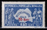 Romania 1952, LP 297, Recensamantul (supratipar), MNH!