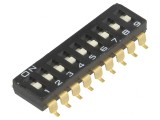 Comutator DIP-SWITCH 9 Secțiuni ON-OFF 0.025A 24VDC