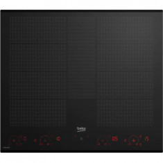 Plita incorporabila HII68811NT, Inductie, Indyflex+, Automatic Cooking Function, Wipe Guard, Control touch, 15 trepte, 60 cm, Negru