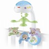 Carusel Muzical Patut Bebelusi Fisher Price Noaptea Instelata, Proiectie Lumini, Telecomanda, 0+, Bleu/Galben