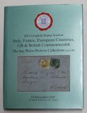 280 CORINPHILA STAMP AUCTION - ITALY , FRANCE , EUROPEAN COUNTRIES ...- THE ING . PIETRO PROVERA COLLECTIONS - PART III , 23 NOV , 2021 , CATALOG D