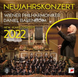 Neujahrskonzert 2022 (New Year&#039;s Concert) - Vinyl | Wiener Philharmoniker, Daniel Barenboim, Johann Struass, Josef Strauss, Joseph Hellmesberger, Clasica, Sony Classical