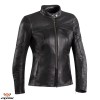 Geaca (jacheta) femei pentru scuter - motocicleta piele Urban/Heritage Ixon All season model Cranky LS culoare: negru Negru M